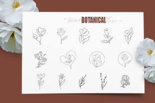 Floral Botanical Logo Graphic Objects By Happy Letters 6
