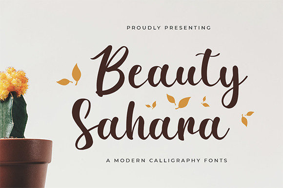 Beauty Sahara Script & Handwritten Font By Bluestype Studio