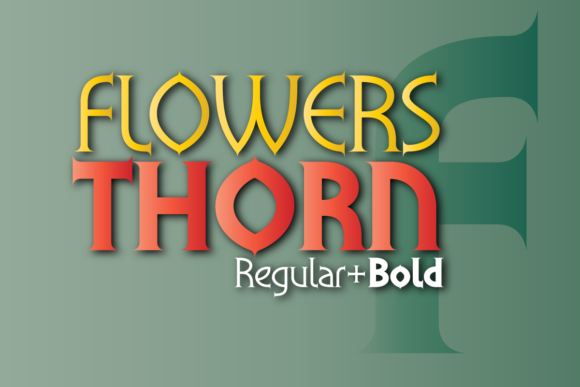 Flowers Thorn Serif Font By BluHead Studio