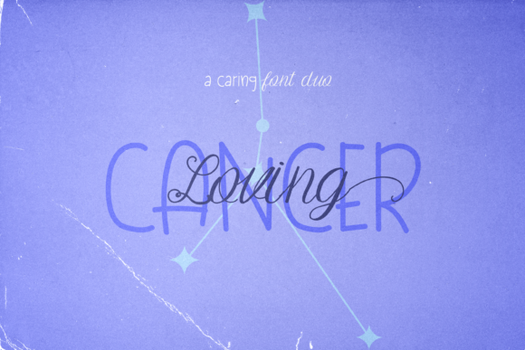 Loving Cancer Duo Script Fonts Font Door Sweet Vibes