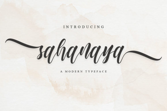 Sahanaya Script Script & Handwritten Font By fanastudio