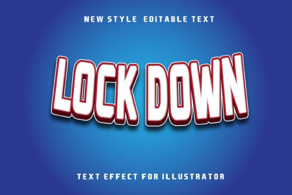 Lock Down-text Effect Graphic Layer Styles By 2kaleh.studio2