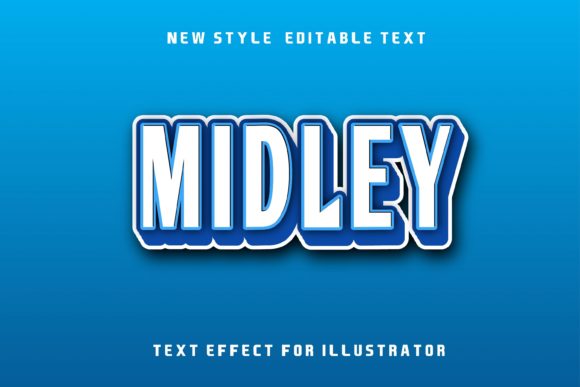Midley-text Effect Graphic Layer Styles By 2kaleh.studio2
