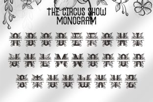 The Circus Show Monogram Decorative Font By putracetol 3