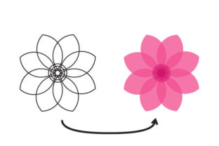 Vector Flower - 5 Graphic Illustrations By MUGEN ART 3