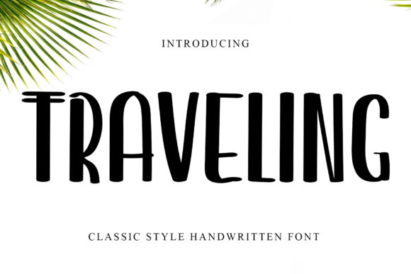 Traveling Display Font By GiaLetter