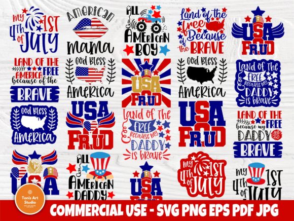 4th of July SVG, 1st Fourth of July Graphic Crafts By TonisArtStudio