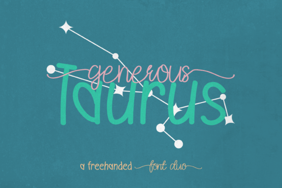 Generous Taurus Duo Script & Handwritten Font By Sweet Vibes