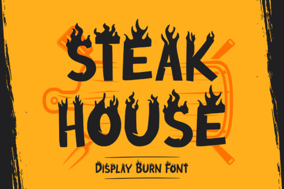 Steak House Decorative Font By TypeFactory