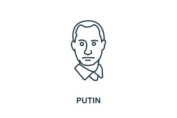 Putin Icon from Russia Collection Illustration Icônes Par aimagenarium