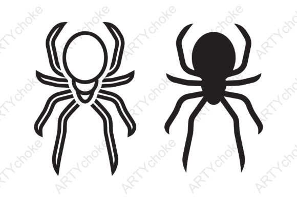 Spider. SVG File Ready for Cricut Gráfico Ilustrações para Impressão Por artychoke.design