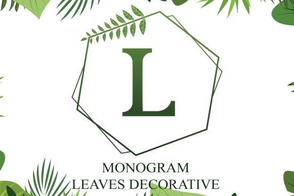 Leaves Decorative Font By Monogram, S.KOM
