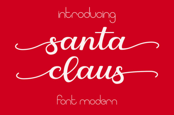 Santa Claus Fuentes Caligráficas Fuente Por cavalera creative