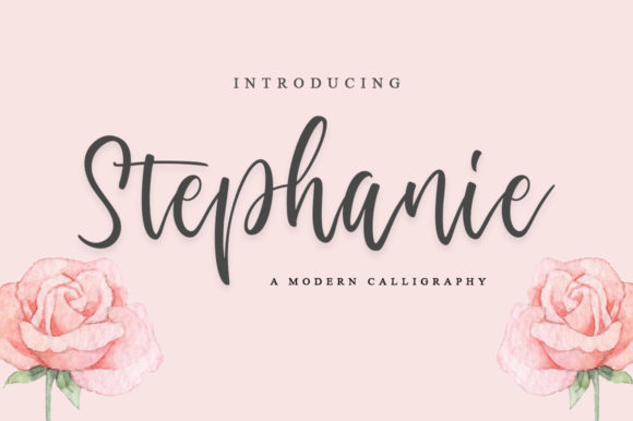 Stephanie Script & Handwritten Font By fanastudio