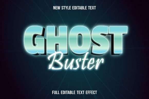 Text Effect-ghost Buster Graphic Layer Styles By 2kaleh.studio2