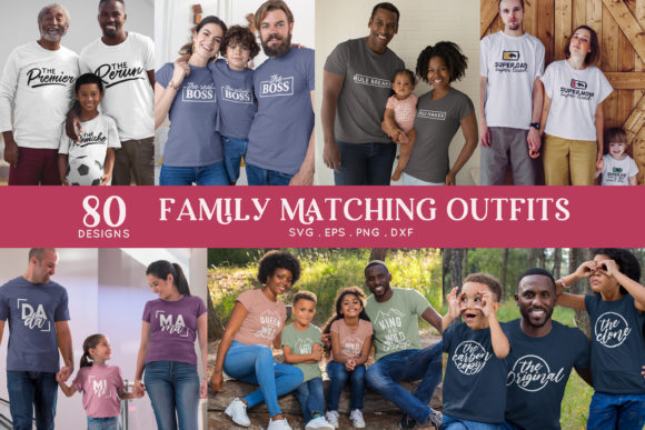 Family Matching Outfits  Graphic Crafts By peachycottoncandy
