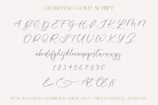 Giordano Gold Script & Handwritten Font By Pasha Larin 14