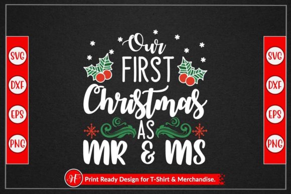Our First Christmas As Mr & Ms Illustration Artisanat Par HeavenFair