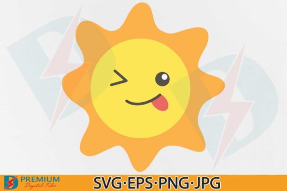 Sun, Happy Sun, Sun SVG Grafik Plotterdateien Von Premium Digital Files