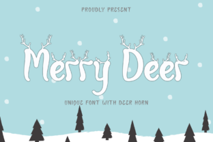 Merry Deer Decorative Font By yogaletter6 1