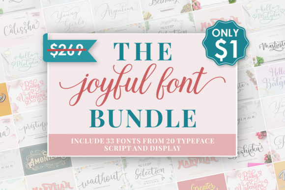 The Joyful Font Bundle Bundle By Megatype