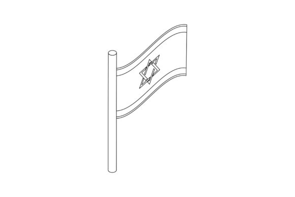 Flag Israel Icon, Isometric 3d Gráfico Iconos Por ylivdesign