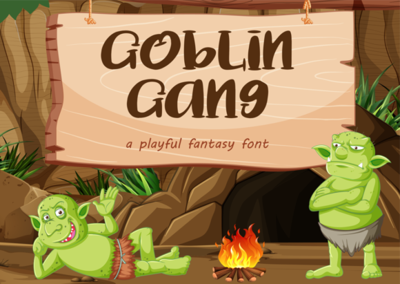 Goblin Gang Serif-Schriftarten Schriftart Von loklike