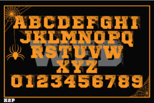 Halloween Spider Web Decorative Font By KtwoP 5
