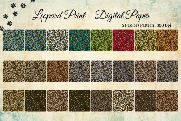 Pattern Leopard Prints Animal PNG Illustration Modèles de Papier Par HappyDesign