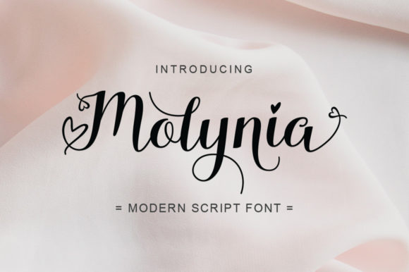 Molynia Script & Handwritten Font By Stripes Studio