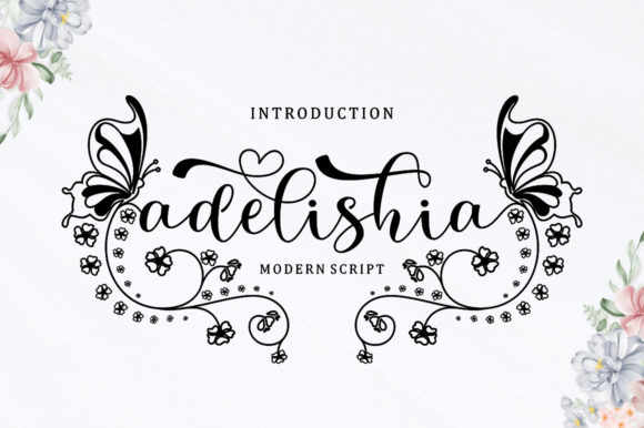Adelishia Script Script & Handwritten Font By Sp Studio