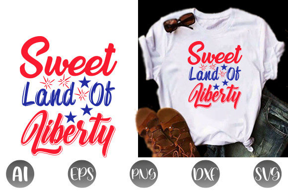 Sweet Land of Liberty Graphic Print Templates By Dollar Savings Store
