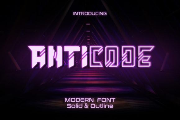 Anticode Display Font By RoninDesign