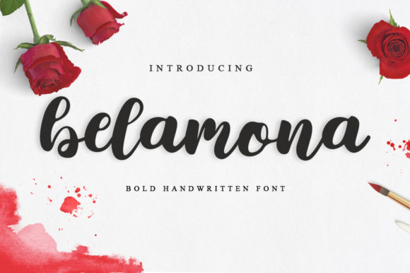 Belamona Script & Handwritten Font By fanastudio