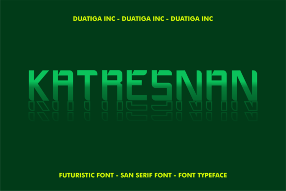 Katresnan Display Font By Duatiga