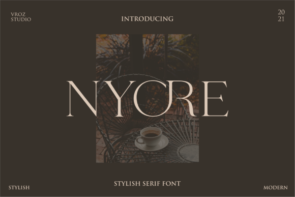 Nyore Fontes Serif Fonte Por Vroz Studio