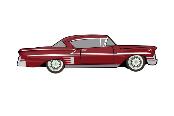 Vintage Car Impala Classic Graphic Illustrations By inferno.studio3