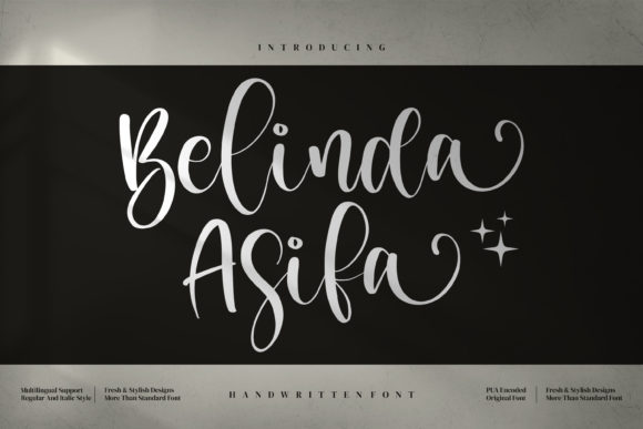 Belinda Asifa Script & Handwritten Font By integritypestudio