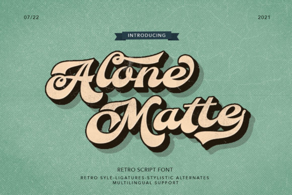 Alone Mate Fontes Script Fonte Por Alit Design