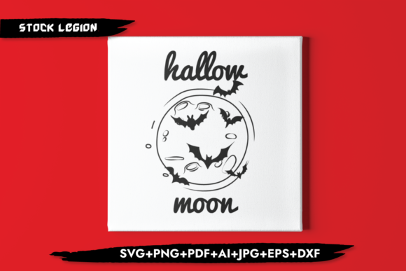 Hallow Moon Gráfico Objetos Gráficos de Alta Qualidade Por sidd77