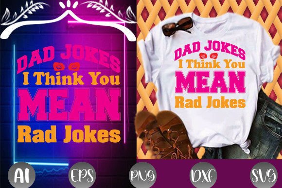 Dad Jokes T-shirt Design Graphic Print Templates By Graphic Art