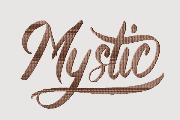 Mystic Medium Bold Script Zitate zu Haus und Heim Stickereidesign Von setiyadissi