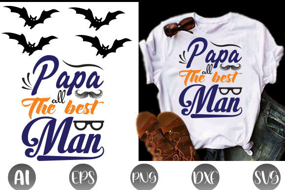 Papa All the Best Man Graphic Print Templates By Graphic Art