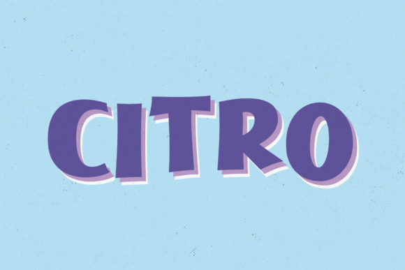 Citro Display Font By HipFonts
