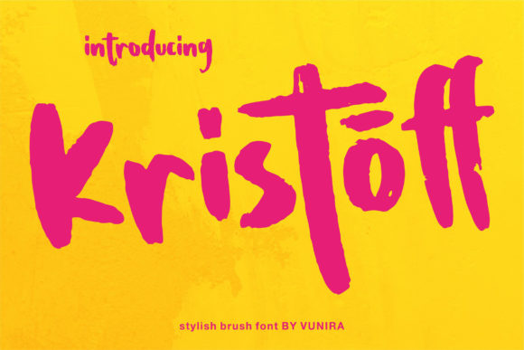 Kristoff Display Font By Vunira