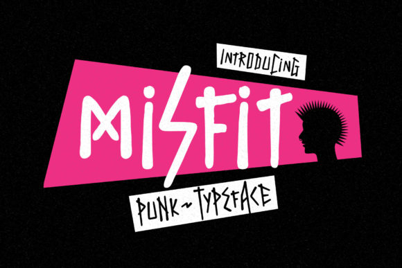 Misfit Display-Schriftarten Schriftart Von HipFonts