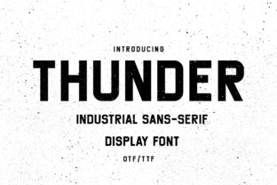 Thunder Display Font By HipFonts 1