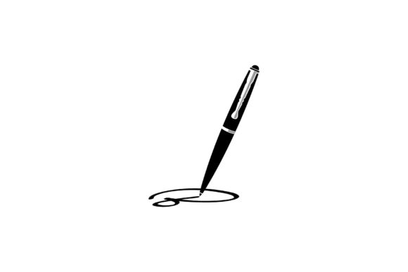 Black Ballpoint Pen Logo Graphic Logos By Looppoes