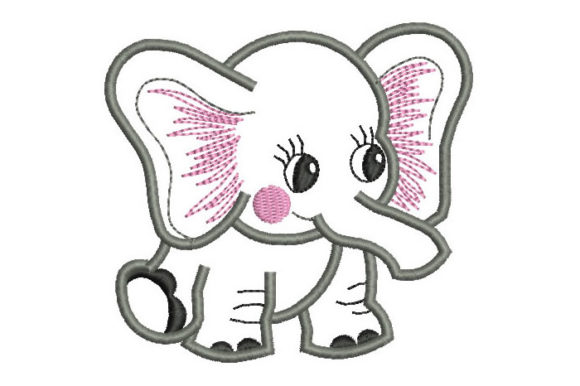Baby Elephant Baby Animals Embroidery Design By Embroiderypacks