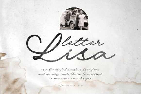 Letter Lisa Script & Handwritten Font By Olexstudio